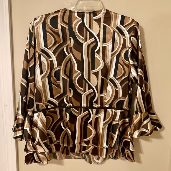 Elementz Brown Ruffle Top - Picture 5 of 9